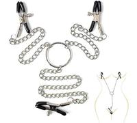 1 clip con catena stimolatore toracico B-D-S-M, adatto sia per donne che per uomini