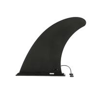 1 clip per pinna per tavola da surf, adattatore gonfiabile, accessorio per paddle, pinna posteriore universale rimovibile, clip a sgancio rapido, codolo di ricambio regolabile (nero)