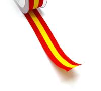 1 cm x 2 metri. Nastro bandiera spagnola rotolo di tessuto per arti e mestieri. cucire tessuto. Decorazione della bandiera della Spagna.