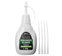 1 colla istantanea universale da 20 g, liquida, extra forte e veloce, impermeabile, resistente al calore, con punta dosatrice e tappo contro la disidratazione