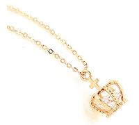 1 collana con ciondolo a forma di corona con cristalli scintillanti, design innovativo, miglioramento della qualità, design alla moda