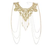 1 collana per il corpo, da donna, per bikini, per la pancia, per il corpo, per donne e ragazze, misura unica, Pizzo, Pizzo