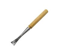 1 coltello da intaglio rotondo manico in legno duro lavorazione del legno Hobby Craft Making Tools forgiato a mano scalpelli per incisioni strumenti per la lavorazione del legno (25 mm)