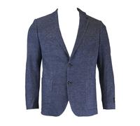 1 COME NESSUN ALTRO Giacca Sportiva In Cotone E Lino Blu Da Uomo $495 NWT