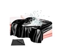 1 Comodo Materasso In Plastica Nero In Pvc, Riutilizzabile, Dotato Di Panno Impermeabile (220cm X 130cm) - H8