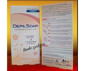 1 Conf. Depilsoap (20 Strisce Depilatorie + 4 Salviette) CORPO x Pelli Delicate