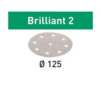 1 CONF. FESTOOL Abrasivo BRILLIANT 2 disco carta uso automatico per levigatura l