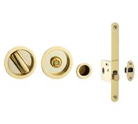 1 CONF. REGUITTI Kit Maniglia Da Incasso ART. 873 tonda con serratura e50 chiavi