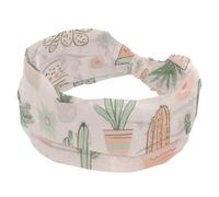 1 confezione da 1 fascia colorata con cactus-486, in morbido tessuto antiscivolo, alla moda, da donna, morbida, ampia ed elegante per tutte le occasioni