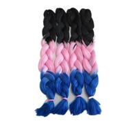 1 confezione da 32 pollici 165 g Ombre Two Tone 3 Toni Colore Sintetico Jumbo Trecce Extension for Capelli(P18/613)