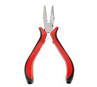 1 confezione di 45 strumenti di crimpatrice di perline in acciaio per gioielli, pinze da stampa per gioielli, rosso