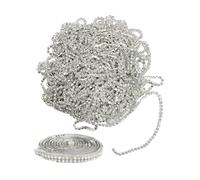 1 Confezione Di Catenelle Di Diamanti Bianchi, 1 Rotolo Di Strisce Di Strass Autoadesive Con Diamanti Colorati, Strass Da Cucire, Strass Per Abbigliamento, Rotoli Di Strass Autoadesivi