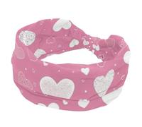 1 confezione di fasce larghe per donne fascia elastica colorata Love-1678 fasce per capelli da donna turbante allenamento morbido sudore fascia per capelli accessori