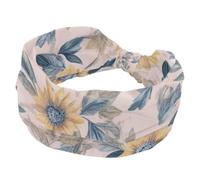 1 confezione di fasce larghe per donne fascia elastica estetica girasole-379 fasce per capelli da donna fascia per capelli turbante allenamento morbido sudore fascia per capelli accessori