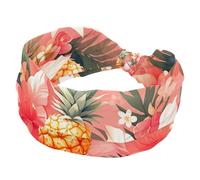 1 confezione di fasce larghe per le donne fascia elastica colorata ananas fasce per capelli da donna fascia per capelli turbante allenamento morbido sudore fascia per capelli accessori