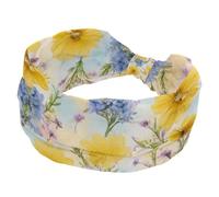 1 confezione di fasce larghe per le donne fascia elastica colorata girasoli-418 fasce per capelli da donna fascia per capelli turbante allenamento morbido fascia per capelli accessori