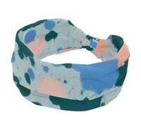 1 confezione di fasce larghe per le donne fascia elastica colorata graffiti-64 fasce per capelli da donna turbante allenamento morbido sudore fascia per capelli accessori