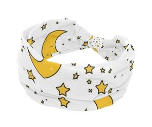 1 confezione di fasce per capelli estetiche con stelle e luna, in morbido tessuto antiscivolo, alla moda, morbide, larghe ed eleganti per tutte le occasioni