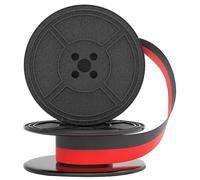 1 confezione di nastro per macchina da scrivere, doppia bobina di nastro rosso e nero, confezione di ricambio per la maggior parte delle macchine da scrivere, trattamento intelligente