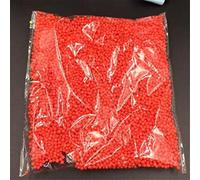 1 confezione di palline di polistirene di polistirolo bottiglia fai da te particelle di fango di neve accessori palline piccole piccole perline di schiuma ballon riempitivo di schiuma-rosso