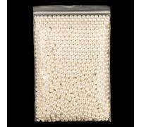 1 confezione di perle bianche finte, da utilizzare come decorazione all'interno di un secchiello per il trucco, per mantenere in posizione i pennelli, come decorazione di riempimento per regali natali