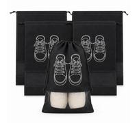 1 confezione di sacchetti per scarpe da appendere, in tessuto non tessuto, organizer per scarpe, vestiti e viaggi, borse salvaspazio leggere per armadio
