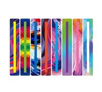 1 confezione di strisce carine per bambini, strumenti per dislessia, righelli, segnalibri, evidenziatori, animali, ragazzi, colorare, simpatico, animale, divertente, per adolescenti, ragazzi e ragazze