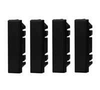 1 CONFEZIONE MODULI 1/2 FALSO POLO (4PZ), NERO, COMPATIBILE CON BTICINO AXOLUTE, TAPPO DI CHIUSURA, MODULI E FRUTTI 100% COMPATIBILI, MATERIALI DI ALTA QUALITA'