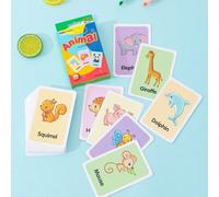 1 Confezione/Set 36 Schede lampo impermeabili per bambini piccoli, per educazione precoce con 12 argomenti. Articoli scolastici, cancelleria scolastica, schede lampo, forniture per insegnanti, giocatt