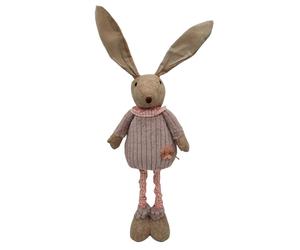 1 Coniglio Pasquale Decorativo Con Gambe Telescopiche Decorazione Rosa