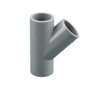 1 connettore a T tipo Y da 20~40 mm, adattatore for irrigazione a 3 vie, giunto inclinato a 45°(Szary,I.D 20mm)
