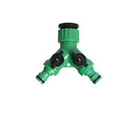 1 connettore a Y for tubo da giardino, filettatura femmina da 1/2" a 3/4", adattatore for rubinetto a 2 vie, kit di giunzione rapida con valvola di intercettazione, accessori for splitter dell'acqua(A