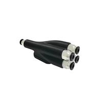 1 connettore Bowden in PTFE, 4 ingressi e 1 uscita, raccordo pneumatico in ABS for stampante 3D Bambu Lab P1P P1S X1C distintivo(Option 1)