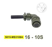 1 connettore circolare 16S-4 MIL STD 16S-10, connettore impermeabile for apparecchiature radio e audio(Head 3108 16-10s)