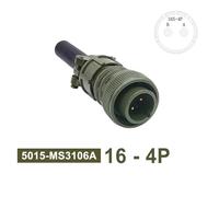 1 connettore circolare 16S-4 MIL STD 16S-10, connettore impermeabile for apparecchiature radio e audio(Head 3106 16-4p)