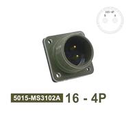 1 connettore circolare 16S-4 MIL STD 16S-10, connettore impermeabile for apparecchiature radio e audio(Outlet 3102 16-4p)