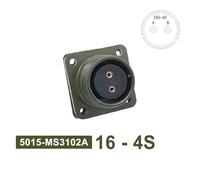 1 connettore circolare 16S-4 MIL STD 16S-10, connettore impermeabile for apparecchiature radio e audio(Outlet 3102 16-4s)