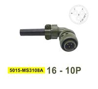 1 connettore circolare 16S-4 MIL STD 16S-10, connettore impermeabile for apparecchiature radio e audio(Head 3108 16-10p)