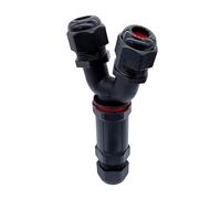 1 connettore for Cavo Tipo Y a 2 Pin, 3 Pin, 4 Pin, 5 Pin, Impermeabile IP68, connettori a Manicotto pressacavo, connettore a T rapido a 3 Vie(Y-5)