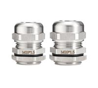 1 connettore for pressacavi impermeabile IP68 304 in acciaio inossidabile, cavo metrico M6 M8 M10 M12 M14 M16 M18(M6x1 fit 2-3mm)