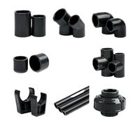1 connettore for tubo UPVC grigio scuro da 20~63 mm, gomito dritto, T, irrigazione da giardino, accessori fai da te, giunti di alimentazione for acquari e serbatoi d'acqua(Union,40mm (1 PC))