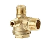 1 connettore for valvola di ritegno in ottone a 3 porte for compressori d'aria - filettatura maschio 10 mm/14 mm/16 mm, accessorio for il controllo del flusso d'aria