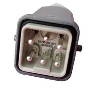1 connettore HAN-Q5/0-M-QL a sei pin maschio 16A 250V spina di alimentazione 09120052633