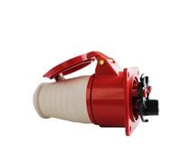 1 connettore industriale impermeabile con spina e presa, 3 poli, 4 fori, 5 pin, 16 A/32 A, spine di ancoraggio maschio e femmina(4 Core 32a Concealed)