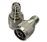 1 connettore N a RP TNC maschio e jack femmina adattatore convertitore RF dritto terminali for cavi coassiali(N M to RP TNC F)