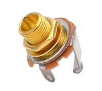 1 connettore per chitarra da 1/4 pollici, 2 conduttori, mono, riduzione del rumore, per chitarra elettrica, basso
