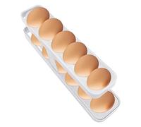 1 contenitore per uova, porta uova per frigorifero, porta uova per frigorifero, contenitore per uova, porta uova, accessorio da cucina per conservare le uova in frigorifero, bianco