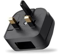 1 convertitore di potenza di picco da tipo A a spina britannica con fusibile di sicurezza, converte spine a 2 poli USA, cinese e giapponese in presa UK a 3 pin, adattatore con fusibile da 250 V 5 A