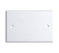 1 Coperchio per scatola 503, per cassetta a 3 moduli/posti, coperchio di chiusura universale, viti incluse, colore bianco, in plastica di alta qualità