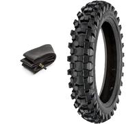 ECOVELO 1 Copertone 2.50 - 10 + Camera d’aria Pneumatici Cross Tassellati per Pit Bike Mini Moto Gomme Minicross